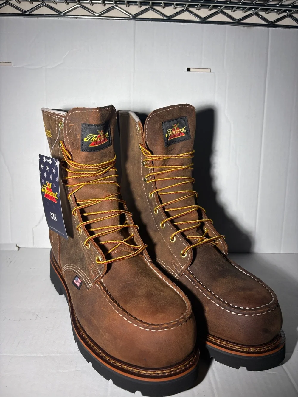 Thorogood 8” Crazy Horse 1957 Series Steel Toe Boots Men’s Size 10.5 2E Wide